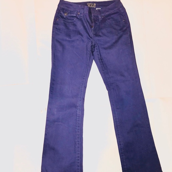 Zana Di Girls Purple Flare Bootcut Jeans Vintage Y2K/late 90s Low Rise Size 12 - Picture 2 of 14